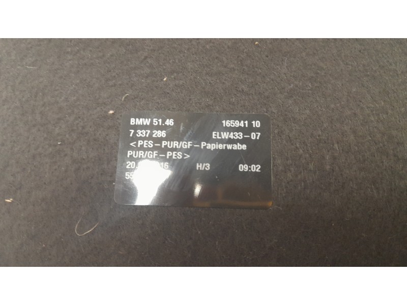 Recambio de bandeja trasera para bmw 4 gran coupe (f36) 420 d referencia OEM IAM 7337286  