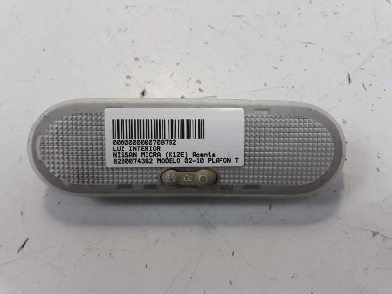 Recambio de luz interior para nissan micra (k12e) acenta referencia OEM IAM 8200074362  