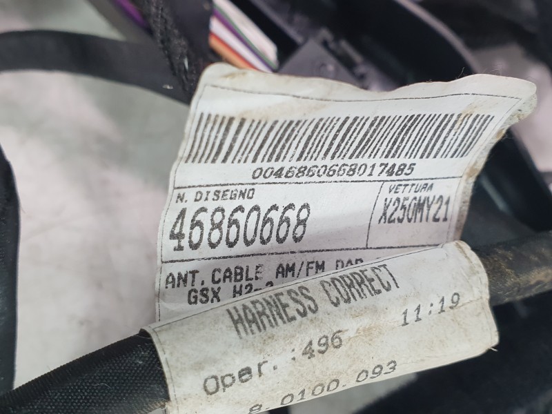 Recambio de cableado electrico para citroën jumper furgon 3.5 l3 h2 bluehdi 14 s&s 6v referencia OEM IAM 0046863580 46857478 / 4