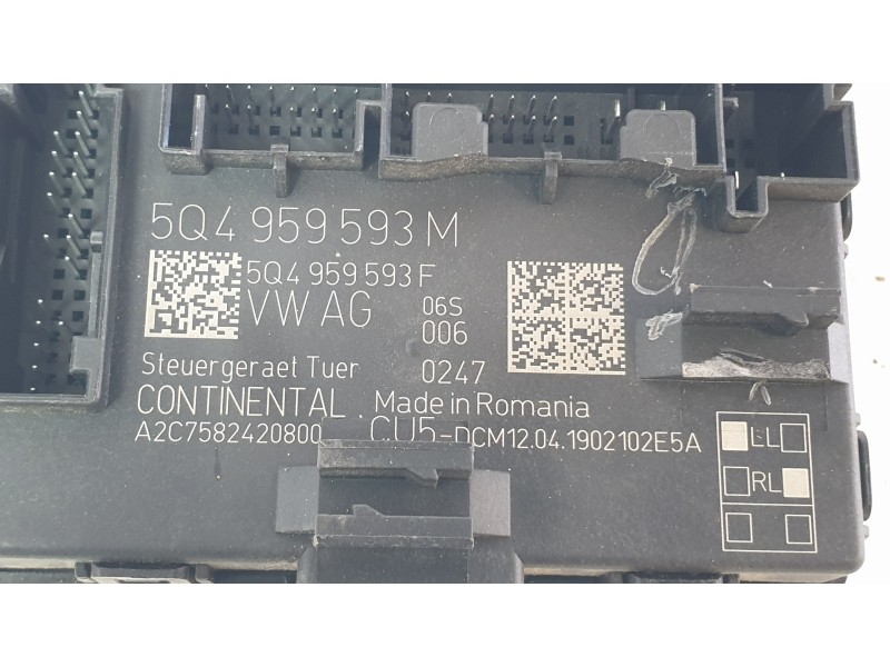Recambio de modulo confort para seat leon (5f1) 1.5 tsi referencia OEM IAM 5Q4959593M  