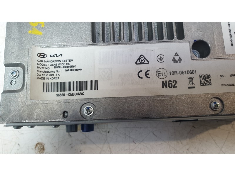 Recambio de sistema navegacion gps para hyundai kona (os, ose, osi) 1.6 gdi hybrid referencia OEM IAM 96560J9100TMT  