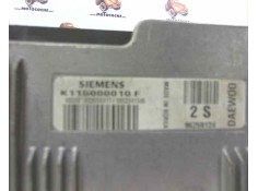 Recambio de centralita motor uce para daewoo matiz 0.8 cat referencia OEM IAM 96259124 K115000010F 2S 2