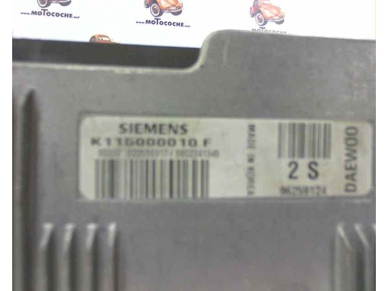 Recambio de centralita motor uce para daewoo matiz 0.8 cat referencia OEM IAM 96259124 K115000010F 2S