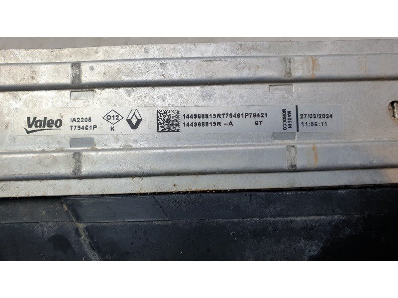 Recambio de intercooler para dacia duster iii eco-g 100 essential referencia OEM IAM 144968819R T79461P 309172