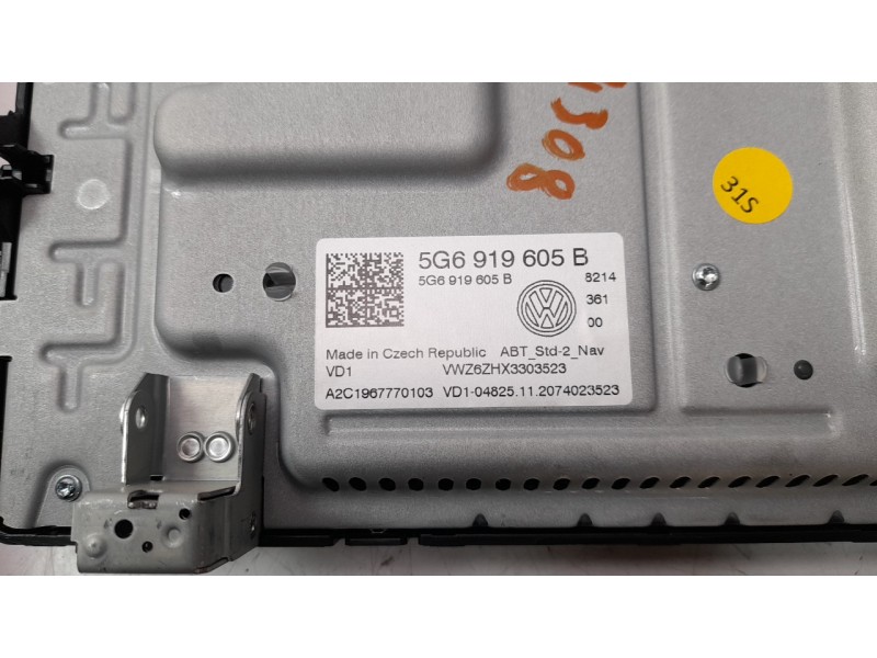 Recambio de sistema navegacion gps para volkswagen polo 1.0 tsi referencia OEM IAM 5G6919605B  