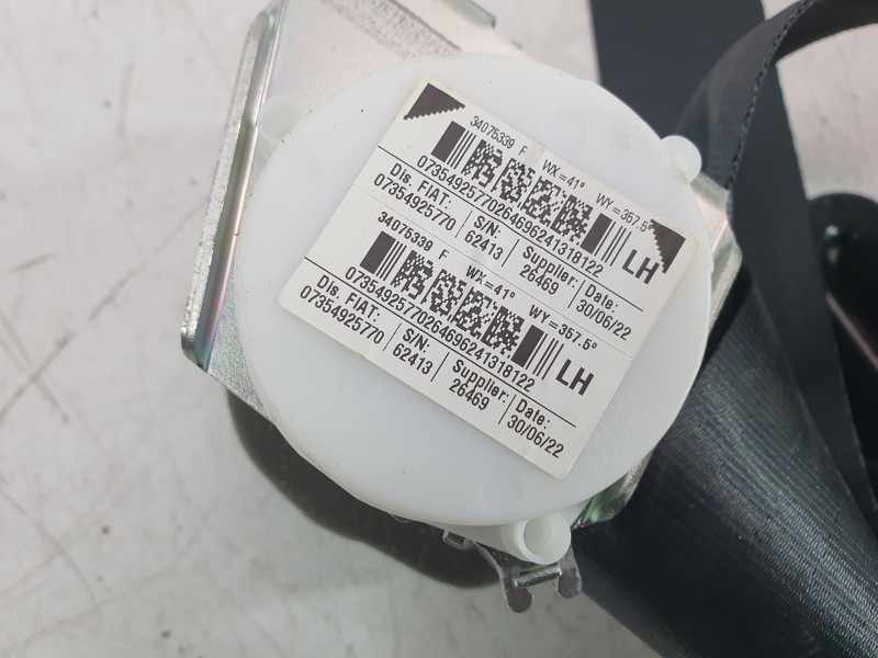 Recambio de cinturon seguridad trasero izquierdo para fiat 500 c (312_) 1.0 mild hybrid (312.ayd1b) referencia OEM IAM 073549257