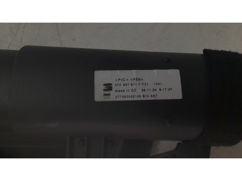 Recambio de bandeja trasera para cupra leon sportstourer (kl8, ku8, kud) 1.5 tsi referencia OEM IAM 5FE867871F  