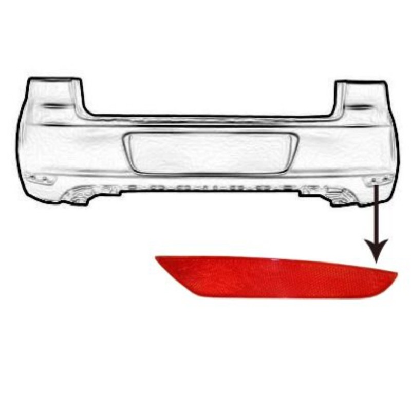 Recambio de piloto trasero derecho paragolpes para volkswagen golf vi (5k1) referencia OEM IAM 5K0945106G 103F23461380 103F23461
