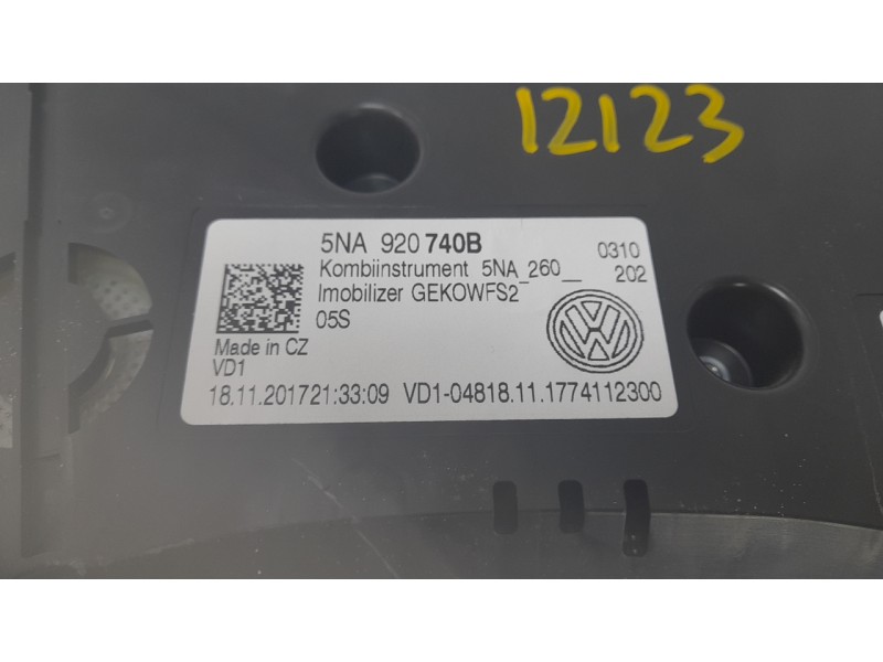 Recambio de cuadro instrumentos para volkswagen tiguan (ad1, ax1) 1.4 tsi referencia OEM IAM 5NA920740B  