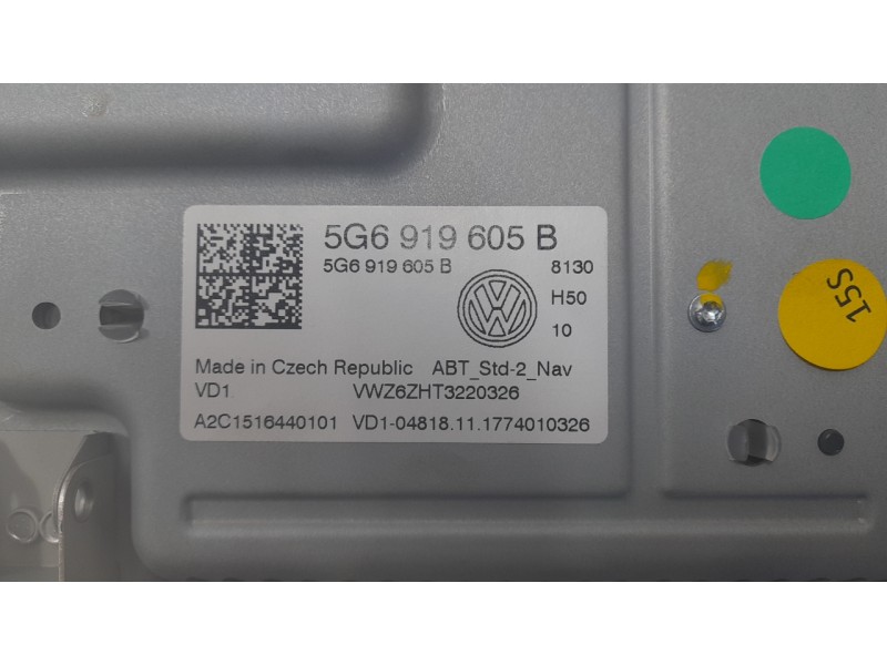 Recambio de pantalla multifuncion para volkswagen tiguan (ad1, ax1) 1.4 tsi referencia OEM IAM 5G6919605B  