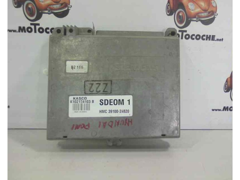 Recambio de centralita motor uce para hyundai pony (x2) 1.3 cat referencia OEM IAM HMC3910024820 K102124103B SDEOM1