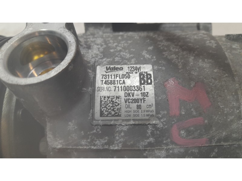 Recambio de compresor aire acondicionado para subaru xv (gt, g24) 2.0 i awd (gt7) referencia OEM IAM 73111FL050  CAF520078HQ/380
