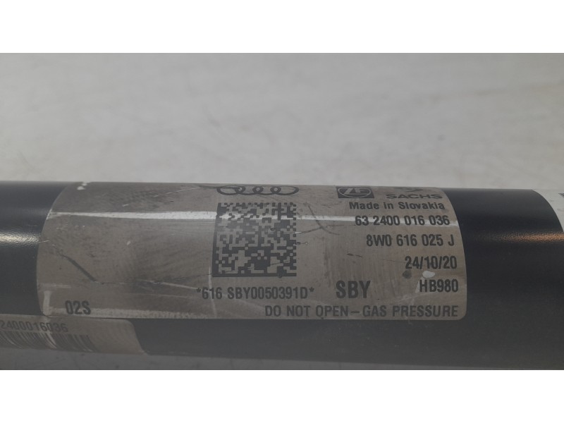 Recambio de amortiguador trasero izquierdo para audi a4 b9 avant (8w5, 8wd) s4 tdi mild hybrid quattro referencia OEM IAM 8W0616