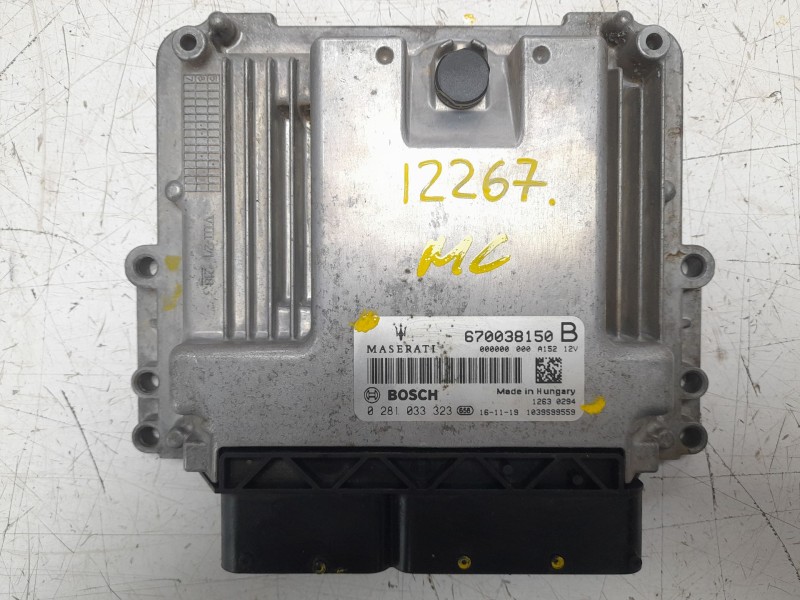 Recambio de centralita motor uce para maserati levante suv (m161) 3.0 d q4 referencia OEM IAM 670038150 670038150B 0281033323