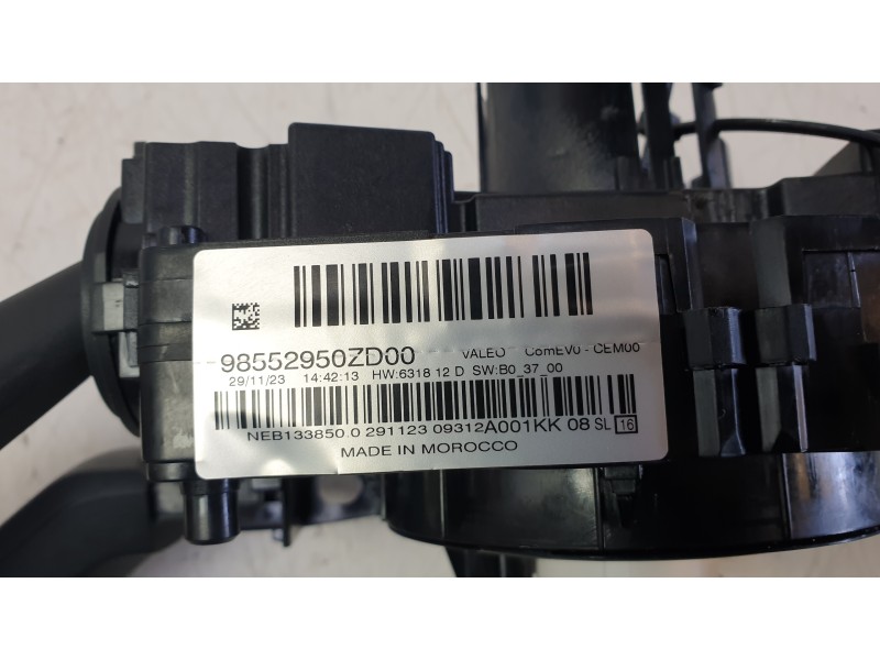 Recambio de mando multifuncion para peugeot 208 ii (ub_, up_, uw_, uj_) 1.2 puretech 100 referencia OEM IAM 98552950ZD00  