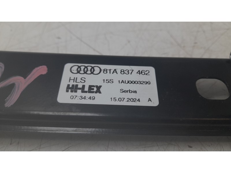 Recambio de elevalunas delantero derecho para audi q2 (gab, gag) 30 tdi referencia OEM IAM 81A837462  AD730W001