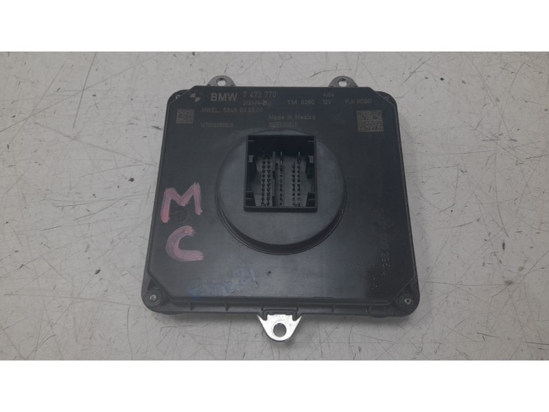 Recambio de centralita faros xenon para bmw x4 (g02, f98) xdrive 20 d mild-hybrid referencia OEM IAM 7472770  