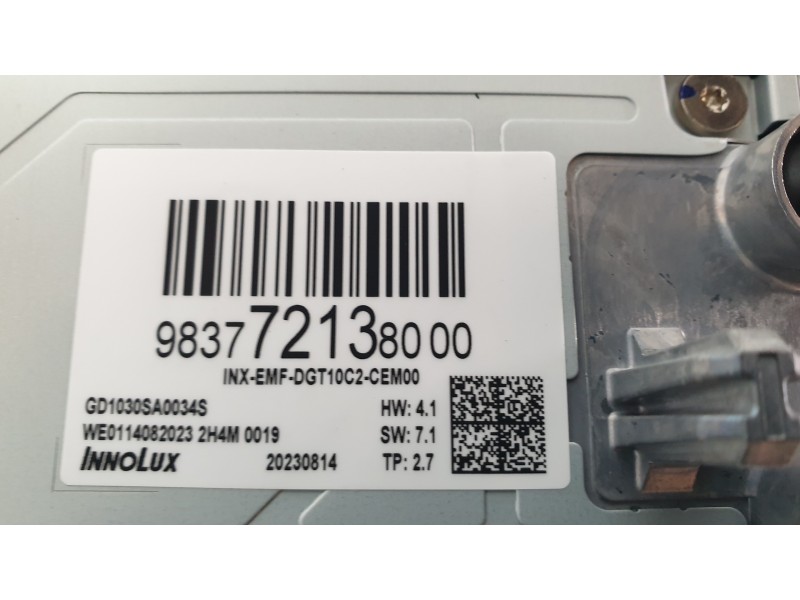 Recambio de pantalla multifuncion para peugeot 208 ii (ub_, up_, uw_, uj_) 1.2 puretech 100 referencia OEM IAM 9841452080  