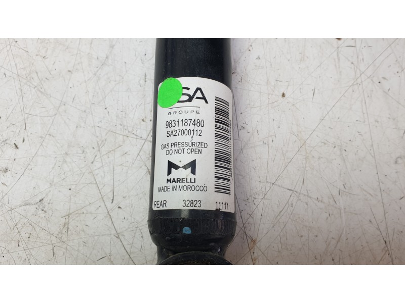 Recambio de amortiguador trasero derecho para peugeot 208 ii (ub_, up_, uw_, uj_) 1.2 puretech 100 referencia OEM IAM 9831187480