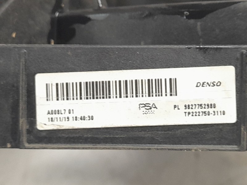 Recambio de electroventilador para ds ds 3 / ds 3 crossback (ur_, uc_, uj_) 1.5 bluehdi 100 referencia OEM IAM 9827752980  EVF71