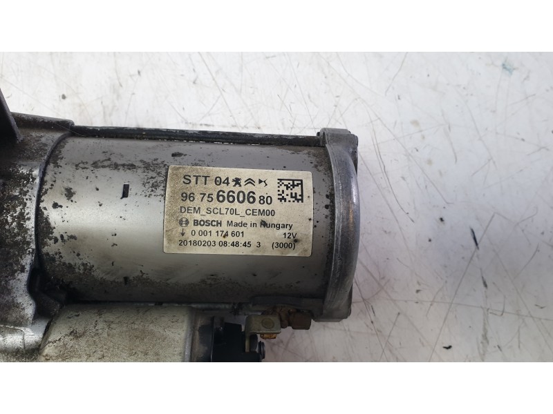 Recambio de motor arranque para peugeot expert autobús (v_) 1.6 bluehdi 115 referencia OEM IAM 9675660680  