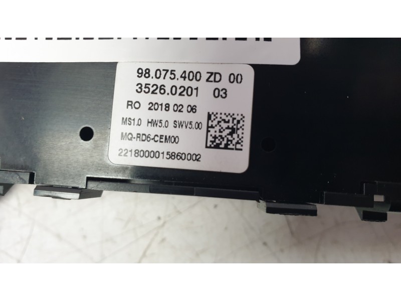 Recambio de mando volumen para peugeot expert autobús (v_) 1.6 bluehdi 115 referencia OEM IAM 98075400ZD  