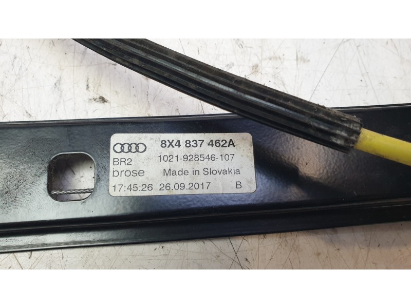 Recambio de elevalunas delantero derecho para audi a1 sportback (8xa, 8xf) 1.6 tdi referencia OEM IAM 8X4837462A / 8X4837462 / 8