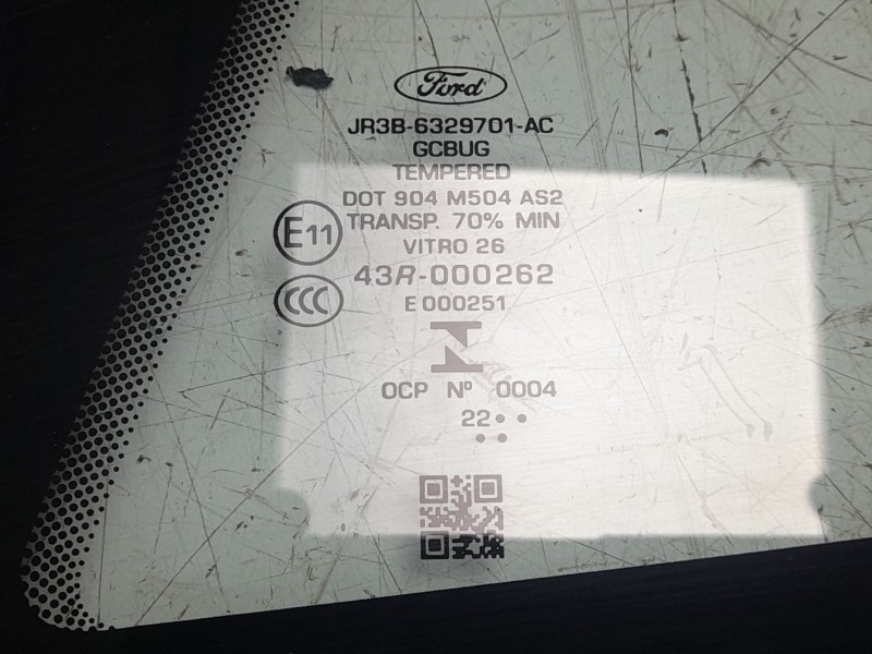 Recambio de luna custodia trasera izquierda para ford mustang mach 1 referencia OEM IAM   