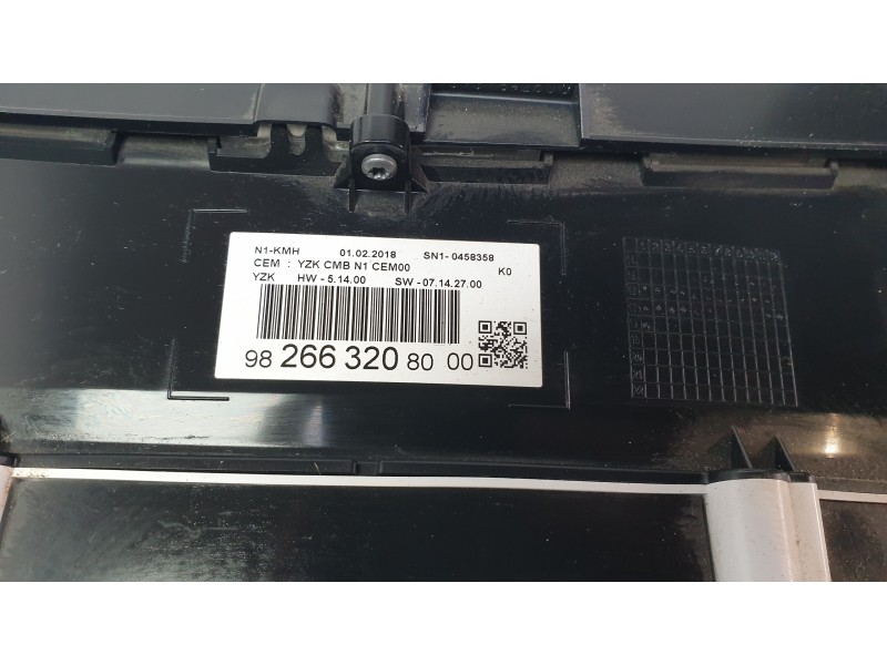 Recambio de cuadro instrumentos para peugeot expert autobús (v_) 1.6 bluehdi 115 referencia OEM IAM 982663208000  