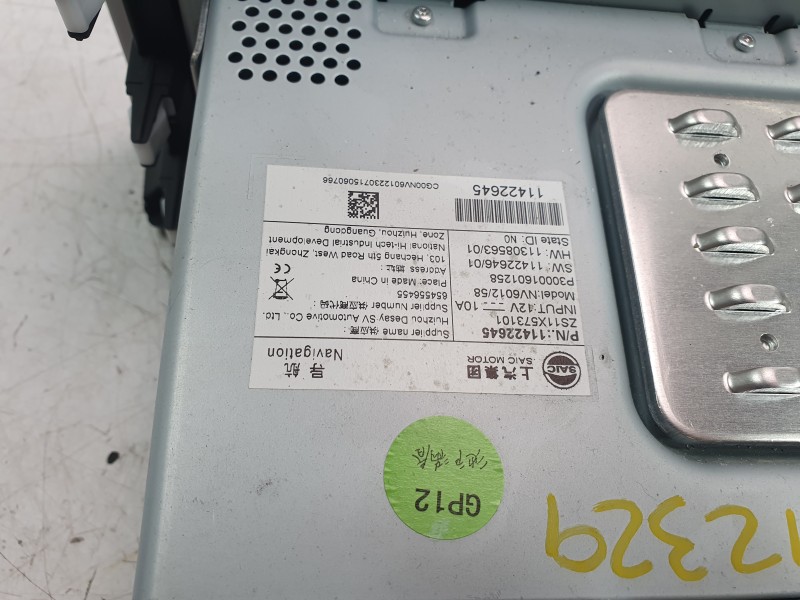 Recambio de pantalla multifuncion para mg zs suv (azs1) 1.5 vti referencia OEM IAM 11422645  