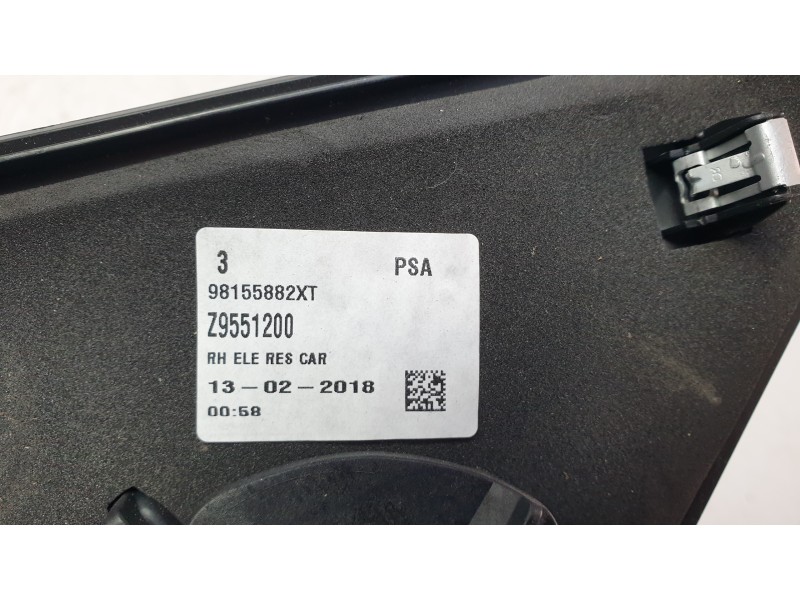 Recambio de retrovisor derecho para peugeot expert autobús (v_) 1.6 bluehdi 115 referencia OEM IAM 98155882XT  27509222/2360444