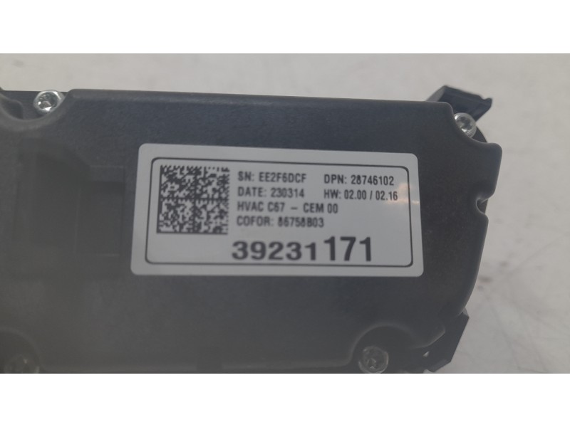 Recambio de mando climatizador para opel corsa f (p2jo) 1.2 (68) referencia OEM IAM 9845184680  