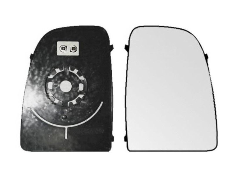 Recambio de cristal retrovisor derecho para fiat ducato caja abeirta 33 (06.2006 =>) referencia OEM IAM 71748247 1050953017 FT93