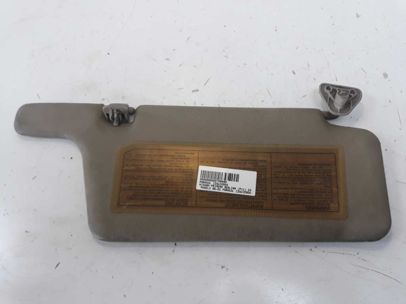 Recambio de parasol izquierdo para nissan primera berlina (p11) gx referencia OEM IAM PARASOL  