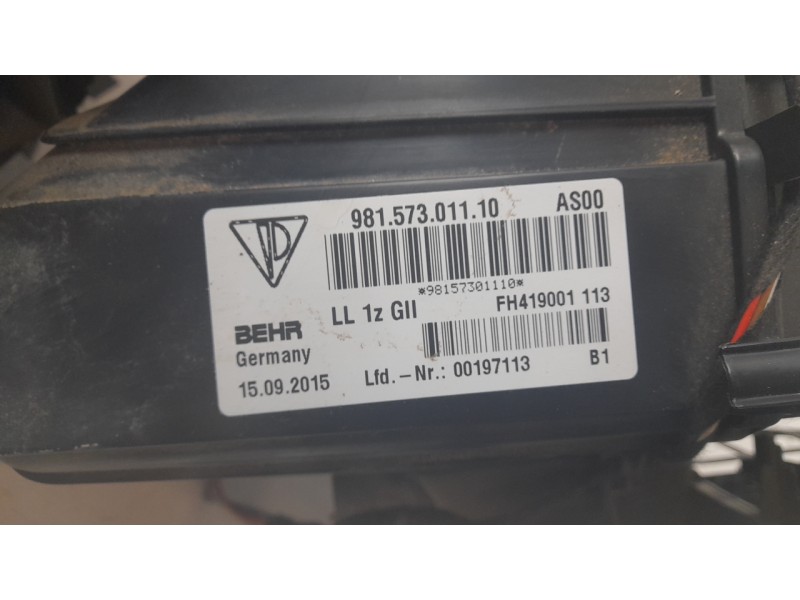 Recambio de motor calefaccion para porsche cayman (typ 981c) gt4 referencia OEM IAM 98157301110  