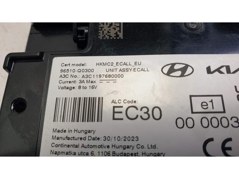 Recambio de modulo electronico para hyundai i20 iii (bc3, bi3) 1.0 t-gdi referencia OEM IAM 96510Q0300  