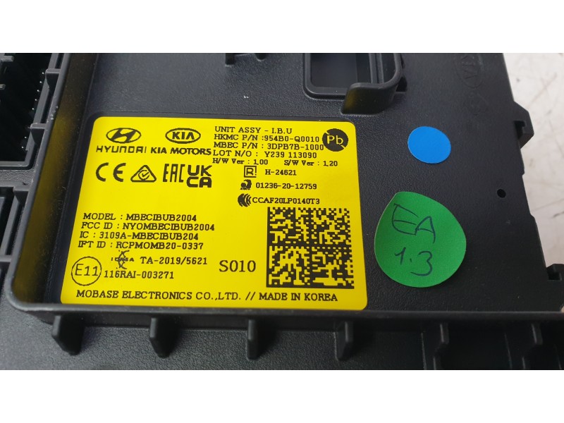 Recambio de modulo electronico para hyundai i20 iii (bc3, bi3) 1.0 t-gdi referencia OEM IAM 954B0-Q0010  