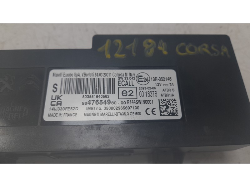 Recambio de modulo electronico para opel corsa f (p2jo) 1.2 (68) referencia OEM IAM 9847654980  