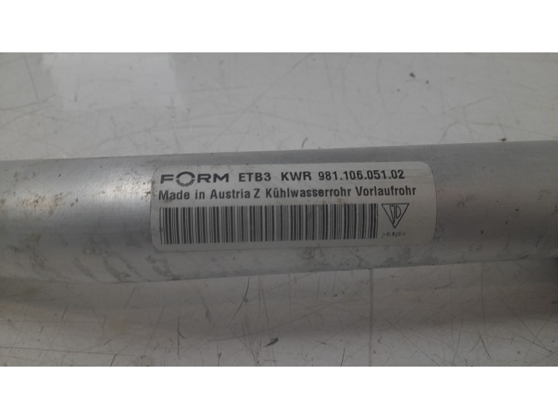 Recambio de tubo para porsche cayman (typ 981c) gt4 referencia OEM IAM 98110505102  