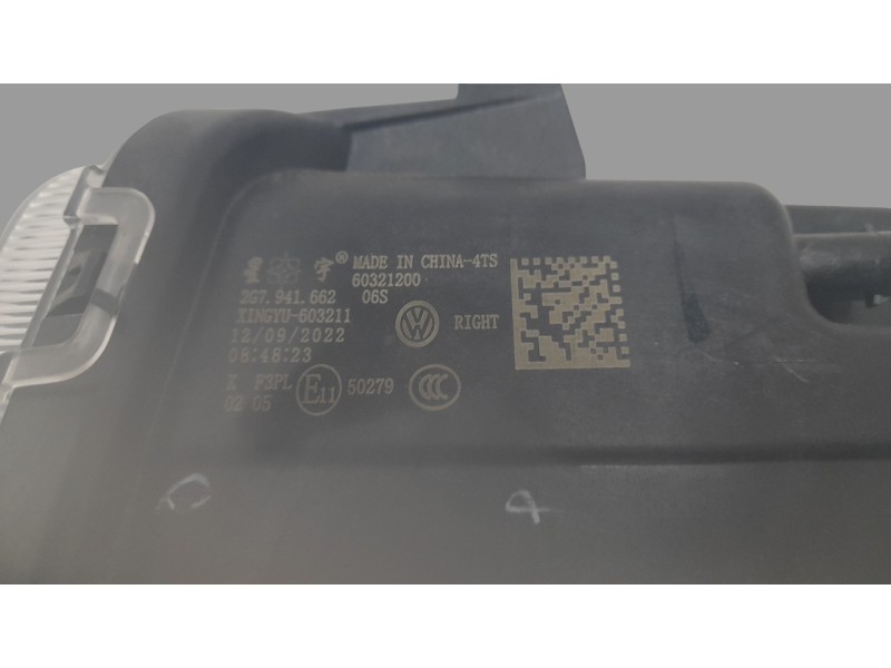 Recambio de faro antiniebla derecho para volkswagen taigo (cs1) 1.0 tsi referencia OEM IAM 2G7941662  