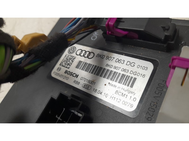Recambio de modulo electronico para audi a3 (8v1, 8vk) 1.6 tdi referencia OEM IAM 8K0907063DG  