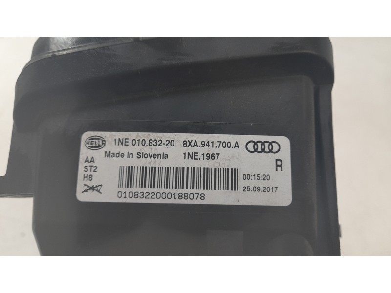 Recambio de faro antiniebla derecho para audi a1 sportback (8xa, 8xf) 1.6 tdi referencia OEM IAM 8XA941700A  10102270007/1302350
