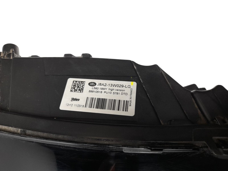 Recambio de faro derecho para land rover range rover velar (l560) 2.0 p300 si4 4x4 referencia OEM IAM J8A213W029LG  