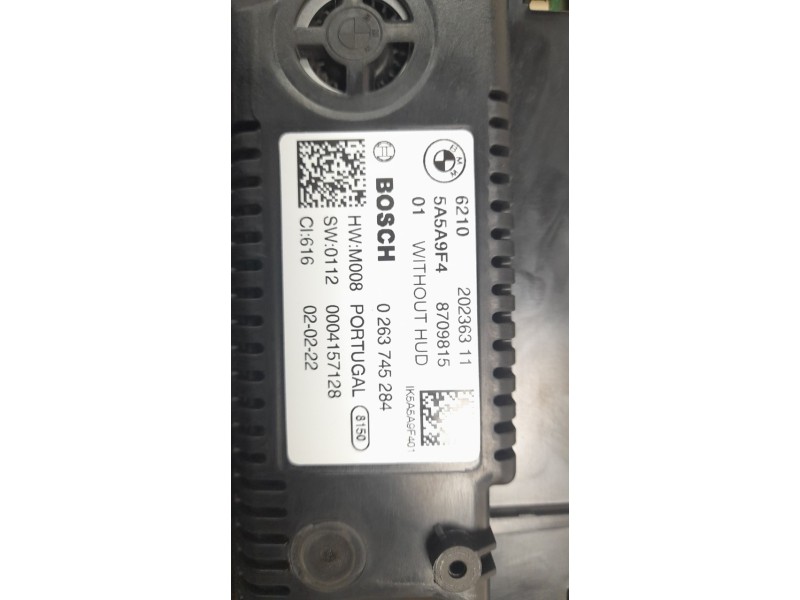 Recambio de cuadro instrumentos para bmw x3 (g01, f97, g08) xdrive 20 d mild-hybrid referencia OEM IAM 62105A5A9F4 8709815 02637