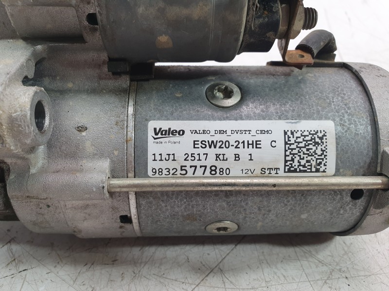 Recambio de motor arranque para opel combo furgoneta/monovolumen (k9) 1.5 d referencia OEM IAM 9832577880 ESW2021HE ARF620351HQ