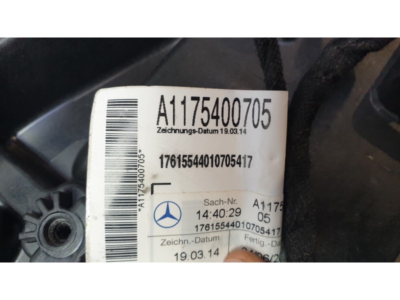 Recambio de elevalunas delantero izquierdo para mercedes-benz clase cla (w117) cla 200 cdi (117.308) referencia OEM IAM A1175400