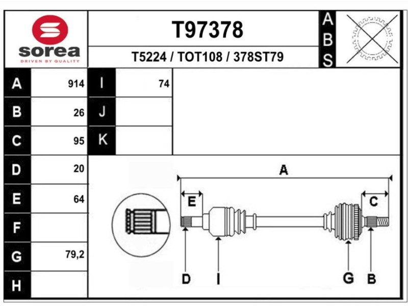 Recambio de transmision delantera derecha para toyota yaris (_p21_, _pa1_, _ph1_) 1.5 (mxpa11) referencia OEM IAM 43410K0060  TO