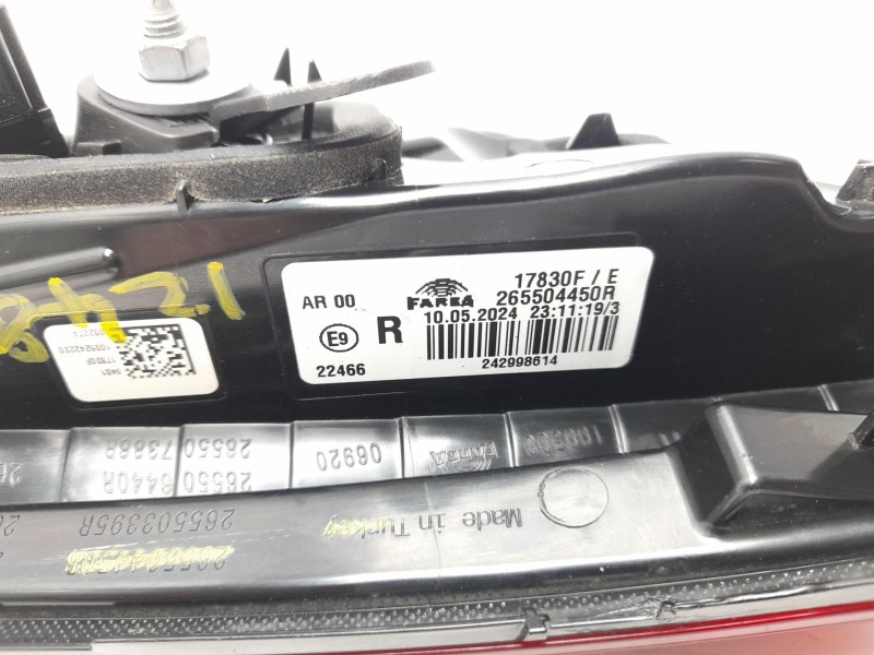 Recambio de piloto trasero derecho interior para mitsubishi colt referencia OEM IAM 265504450R  