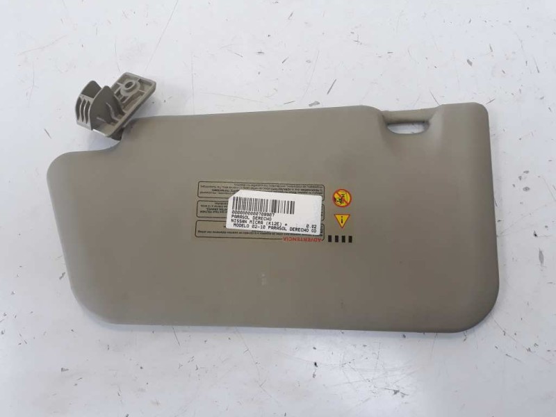 Recambio de parasol derecho para nissan micra (k12e) referencia OEM IAM   
