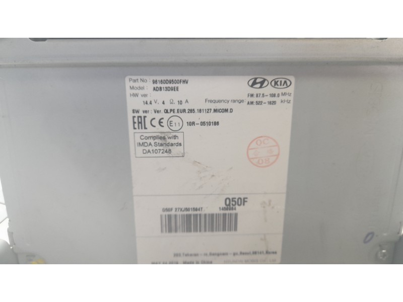 Recambio de sistema navegacion gps para kia sportage drive 4x2 referencia OEM IAM 96170D9340WK  